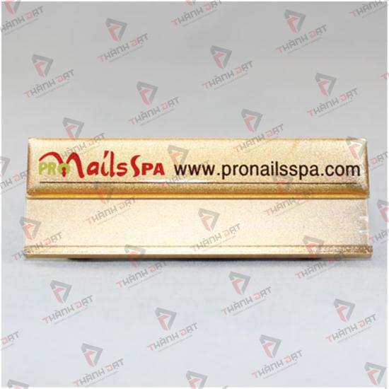 Thẻ tên nhôm in UV