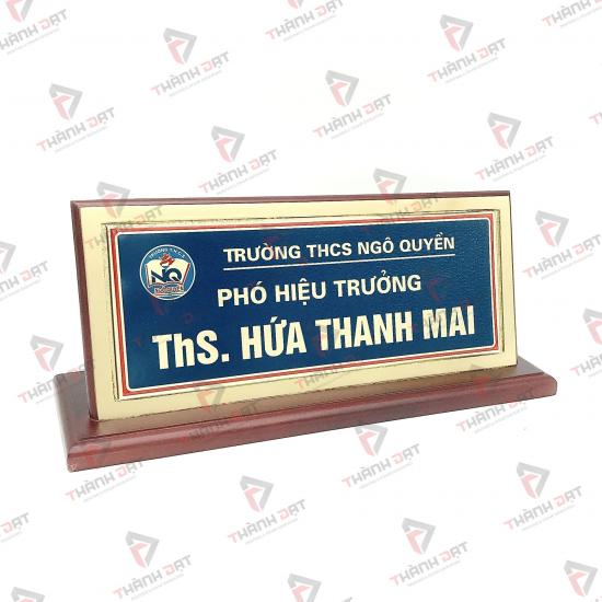 Biển chức danh gỗ đồng