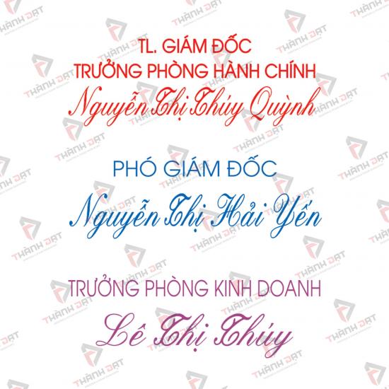 Mẫu dấu chức danh