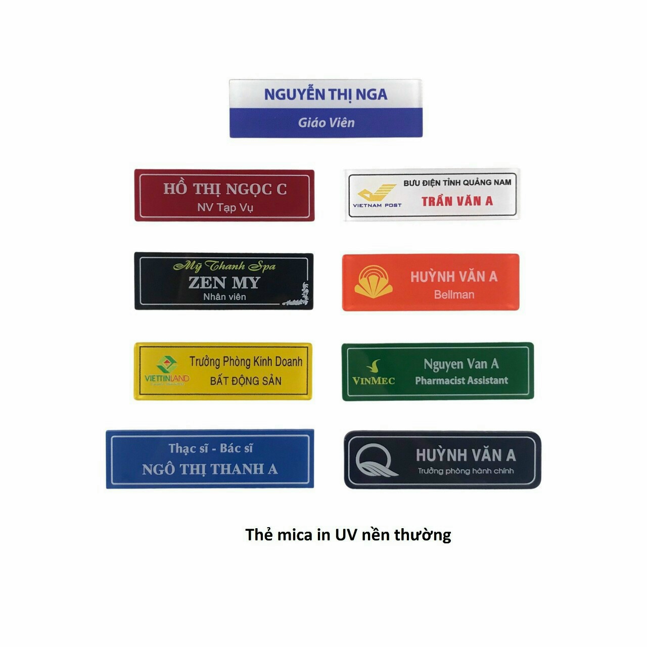 Thẻ tên in UV